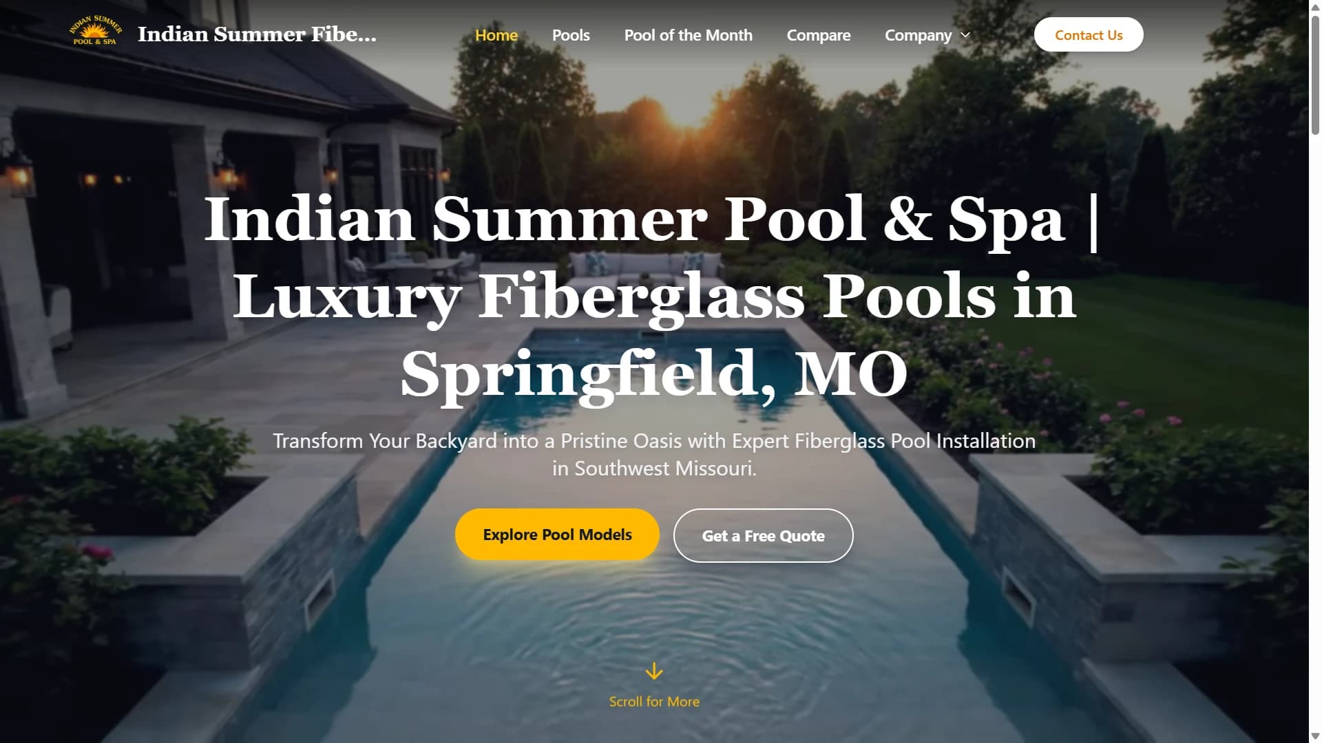Indian Summer Fiberglass Pools